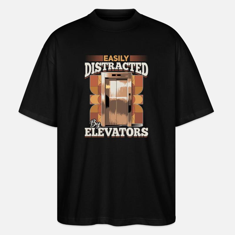 Elevator toddler & kids - Stanley/Stella Oversized Unisex Bio T-Shirt Blaster 2.0 - Schwarz
