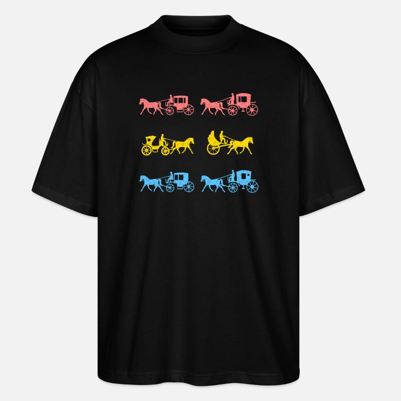 Kutsche Kutscher - Stanley/Stella Oversized Unisex Bio T-Shirt Blaster 2.0 - Schwarz