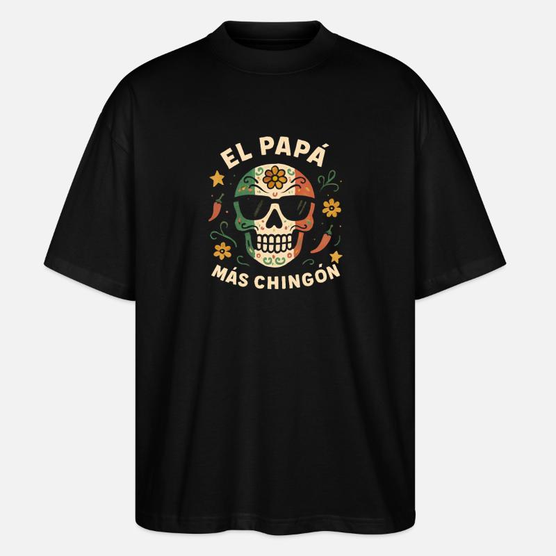El Papa Mas Chingon - T-shirt bio Blaster 2.0 coupe oversize Stanley/Stella Unisexe - noir