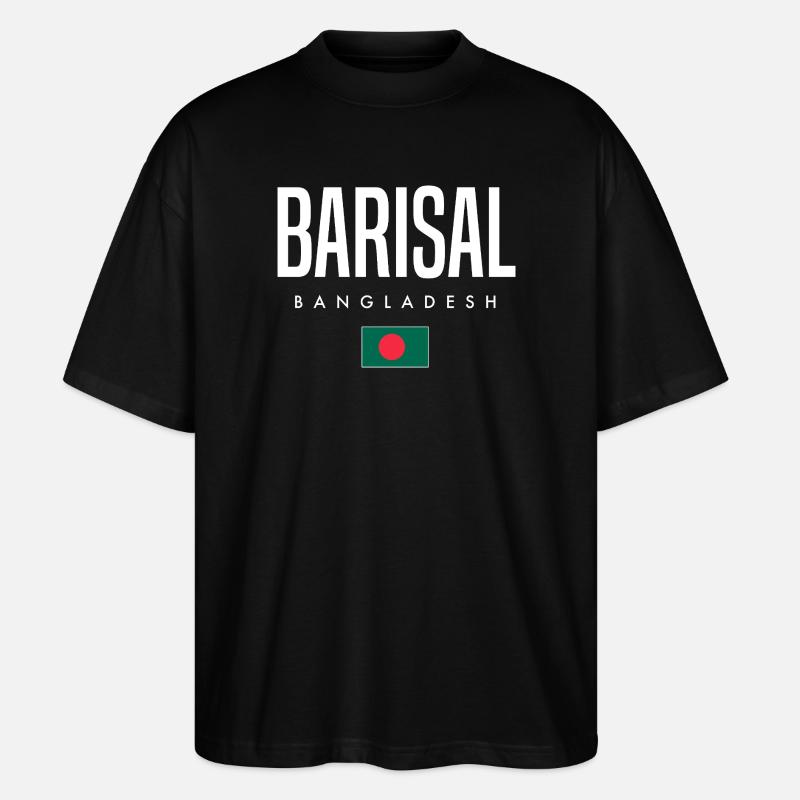 Barisal Bangladesch - Stanley/Stella Oversized Unisex Bio T-Shirt Blaster 2.0 - Schwarz