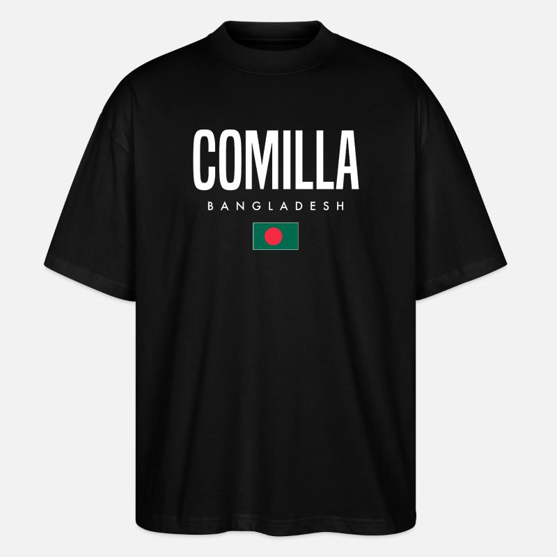 Comilla Bangladesch - Stanley/Stella Oversized Unisex Bio T-Shirt Blaster 2.0 - Schwarz