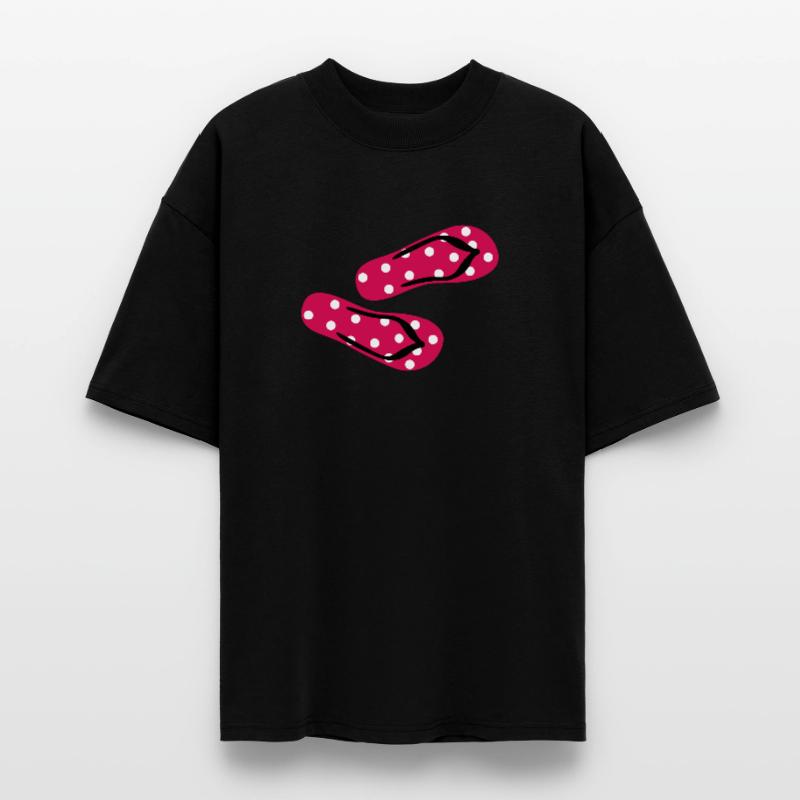 Slippers Toadstool Flip Flops Points Dots Summer Stanley/Stella Oversized Unisex Organic T-shirt Blaster 2.0