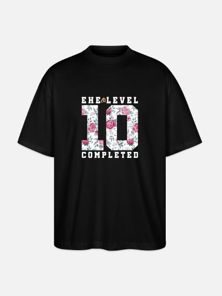 10th wedding anniversary - Stanley/Stella Oversized Unisex Organic T-shirt Blaster 2.0 - black