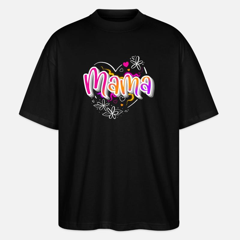 Mama - Stanley/Stella Oversized Unisex Bio T-Shirt Blaster 2.0 - Schwarz