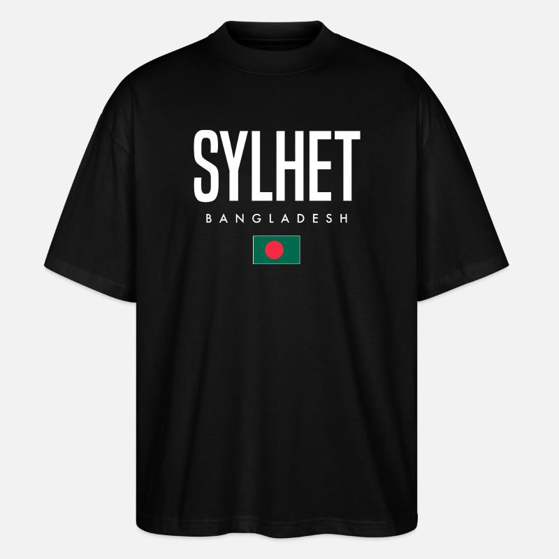 Sylhet Bangladesch - Stanley/Stella Oversized Unisex Bio T-Shirt Blaster 2.0 - Schwarz