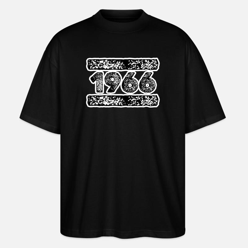 1976 Retro Celebration Design - Stanley/Stella Oversized Unisex Bio T-Shirt Blaster 2.0 - Schwarz