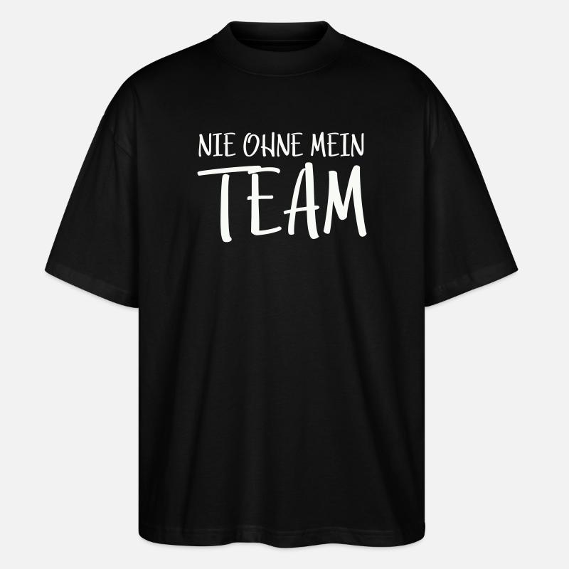 Mein Team - Stanley/Stella Oversized Unisex Bio T-Shirt Blaster 2.0 - Schwarz