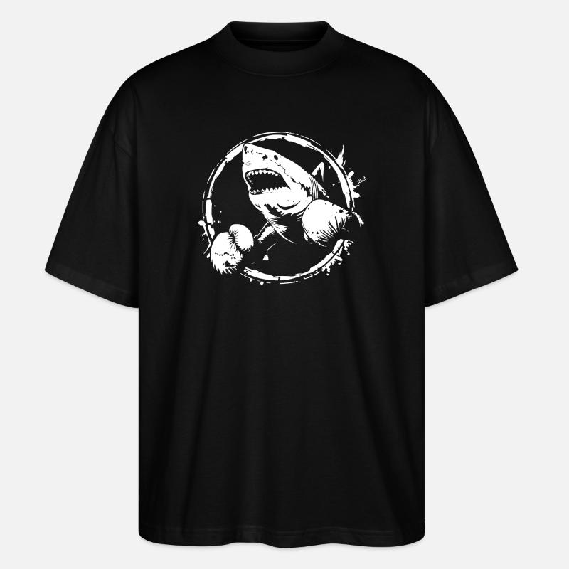 Shark Boxer Boxe MMA - T-shirt bio Blaster 2.0 coupe oversize Stanley/Stella Unisexe - noir