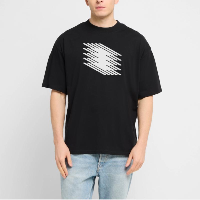 Abstract Dynamic Line Pattern Stanley/Stella Oversized Unisex Organic T-shirt Blaster 2.0