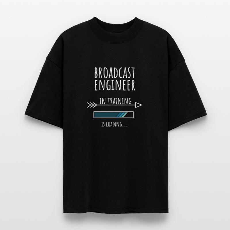 Engineer Gift Profession Training Broadcasting Technology Stanley/Stella Oversized Unisex Organic T-shirt Blaster 2.0