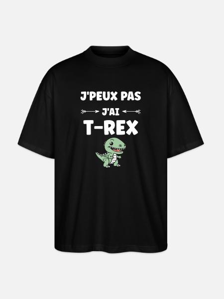 T-Rex-Spaß für Kinder und Jugendliche - Stanley/Stella Oversized Unisex Bio T-Shirt Blaster 2.0 - Schwarz