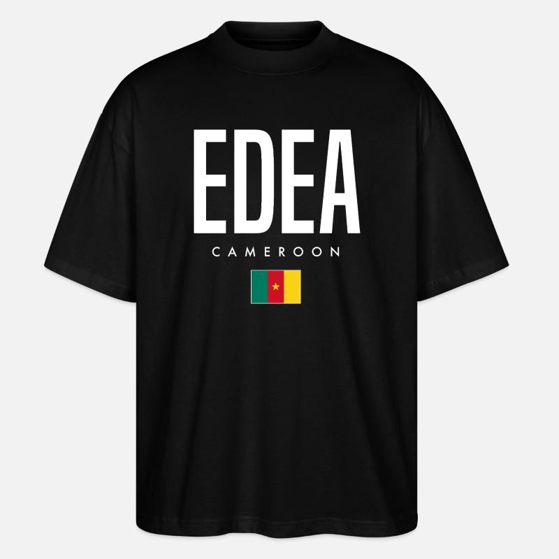 Edea Cameroon Cameroonian - Stanley/Stella Oversized Unisex Organic T-shirt Blaster 2.0 - black