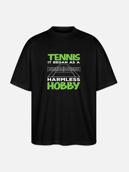 Tennis Player Harmless Hobby Fun - Stanley/Stella Oversized Unisex Organic T-shirt Blaster 2.0 - black