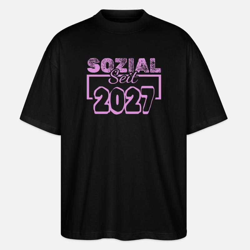 Social Commitment 2027 - Stanley/Stella Oversized Unisex Organic T-shirt Blaster 2.0 - black