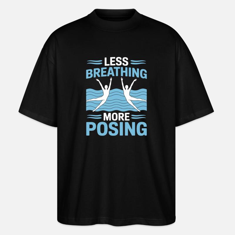 Synchronschwimmen Kunstschwimmen Wassersport - Stanley/Stella Oversized Unisex Bio T-Shirt Blaster 2.0 - Schwarz