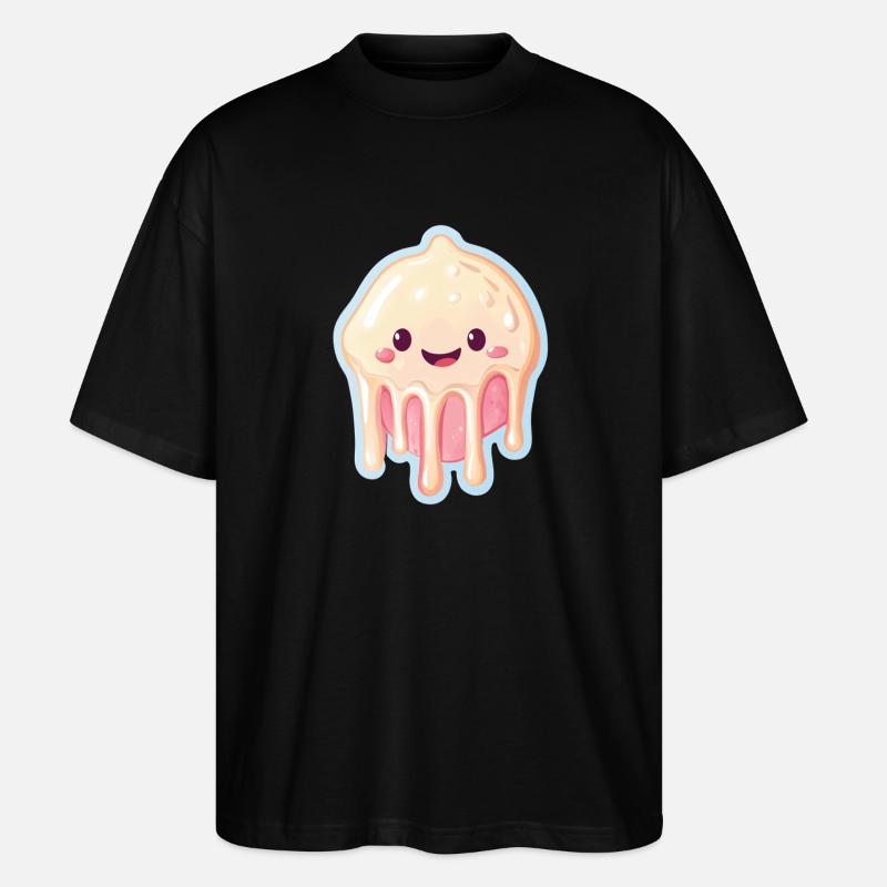 Crème glacée Crème glacée - T-shirt bio Blaster 2.0 coupe oversize Stanley/Stella Unisexe - noir