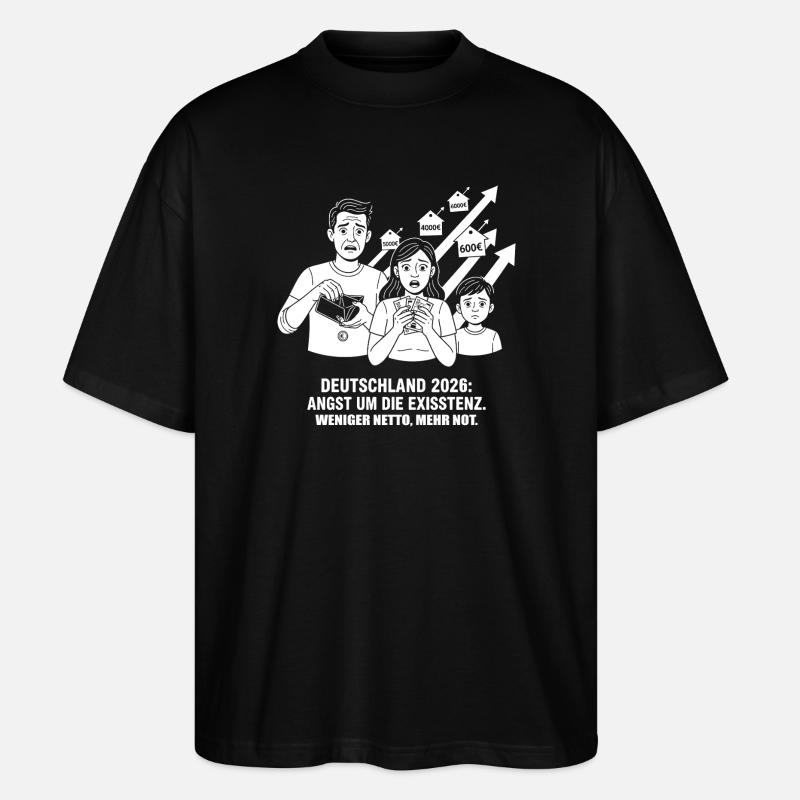 Peur pour l’existence en 2026 - T-shirt bio Blaster 2.0 coupe oversize Stanley/Stella Unisexe - noir