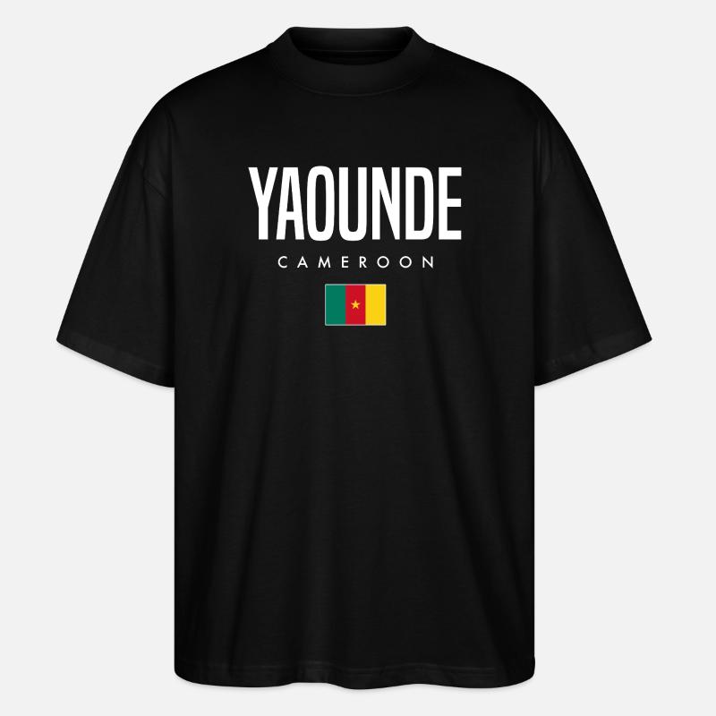 Yaounde Kamerun Kameruner - Stanley/Stella Oversized Unisex Bio T-Shirt Blaster 2.0 - Schwarz