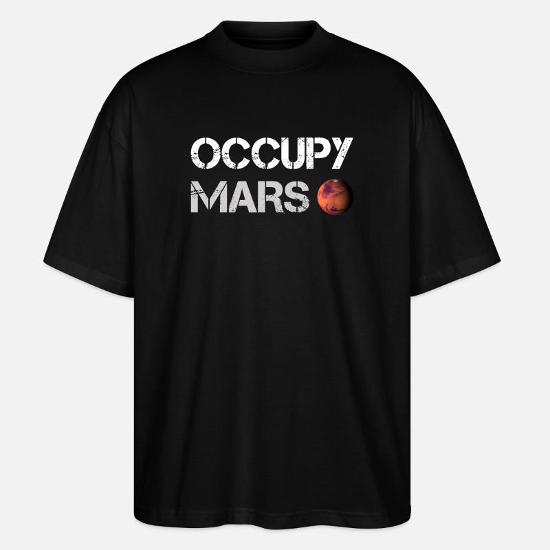 Occupy Mars (Space-X) - Stanley/Stella Oversized Unisex Bio T-Shirt Blaster 2.0 - Schwarz