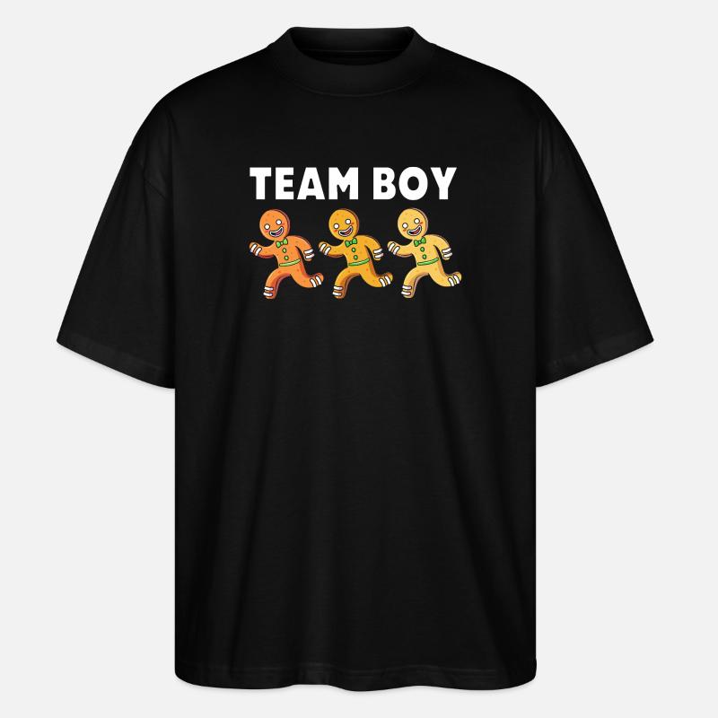 Équipe Garçon Noël - T-shirt bio Blaster 2.0 coupe oversize Stanley/Stella Unisexe - noir