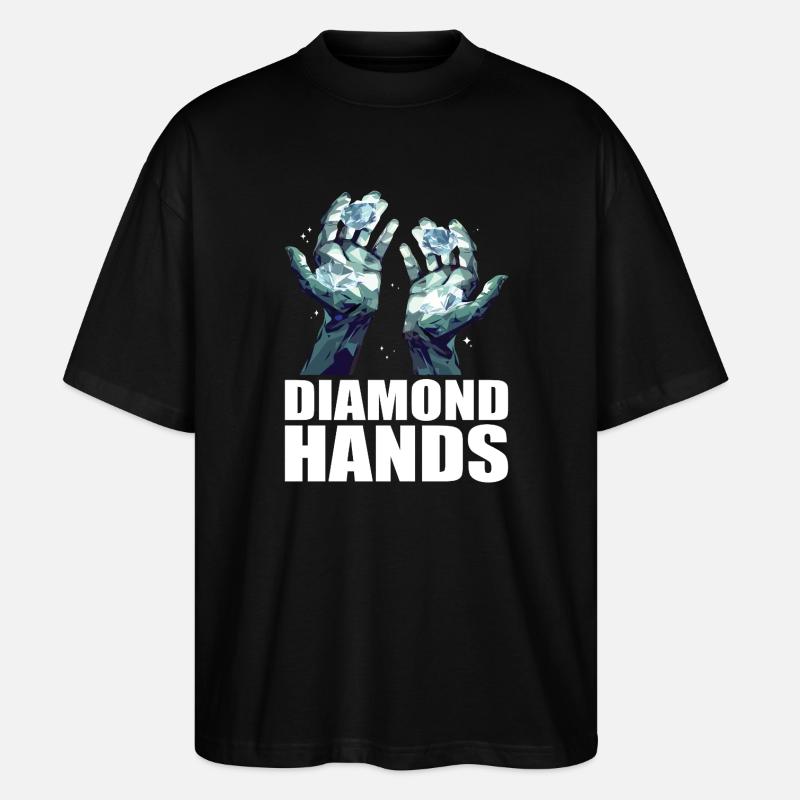 Commerce de mains de diamants - T-shirt bio Blaster 2.0 coupe oversize Stanley/Stella Unisexe - noir