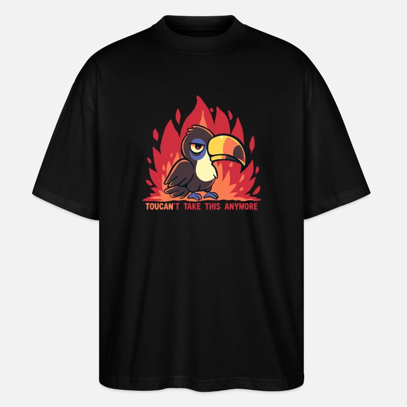 Toucan ne supporte plus ça. - T-shirt bio Blaster 2.0 coupe oversize Stanley/Stella Unisexe - noir