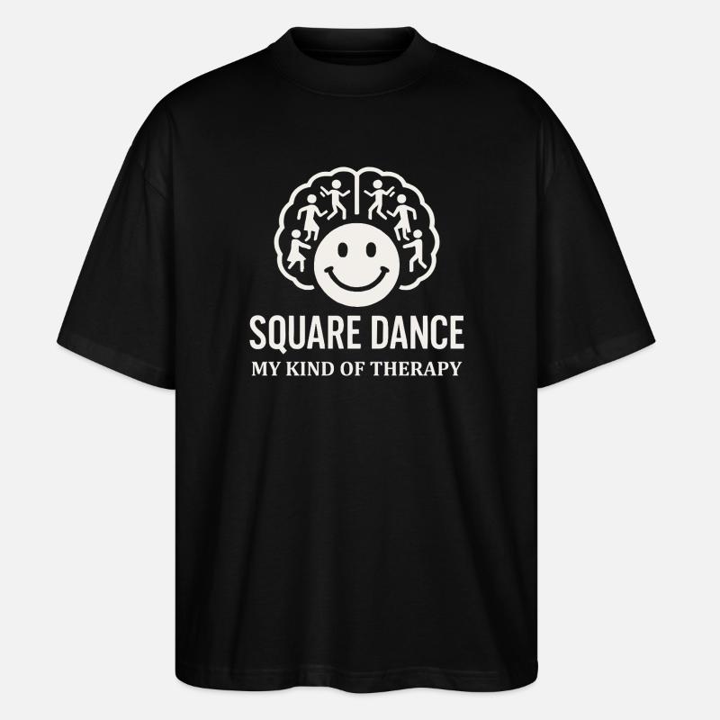 Square Dance Therapie - Stanley/Stella Oversized Unisex Bio T-Shirt Blaster 2.0 - Schwarz