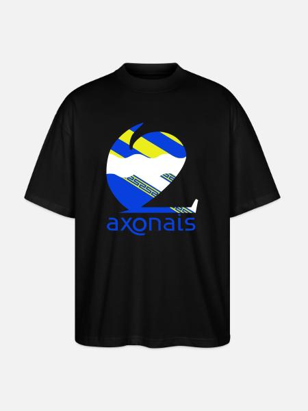 Axonais - T-shirt bio Blaster 2.0 coupe oversize Stanley/Stella Unisexe - noir