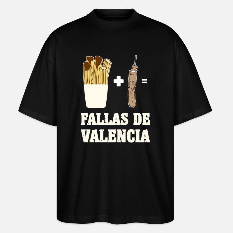 Chœur Pyro des Fallas - T-shirt bio Blaster 2.0 coupe oversize Stanley/Stella Unisexe - noir