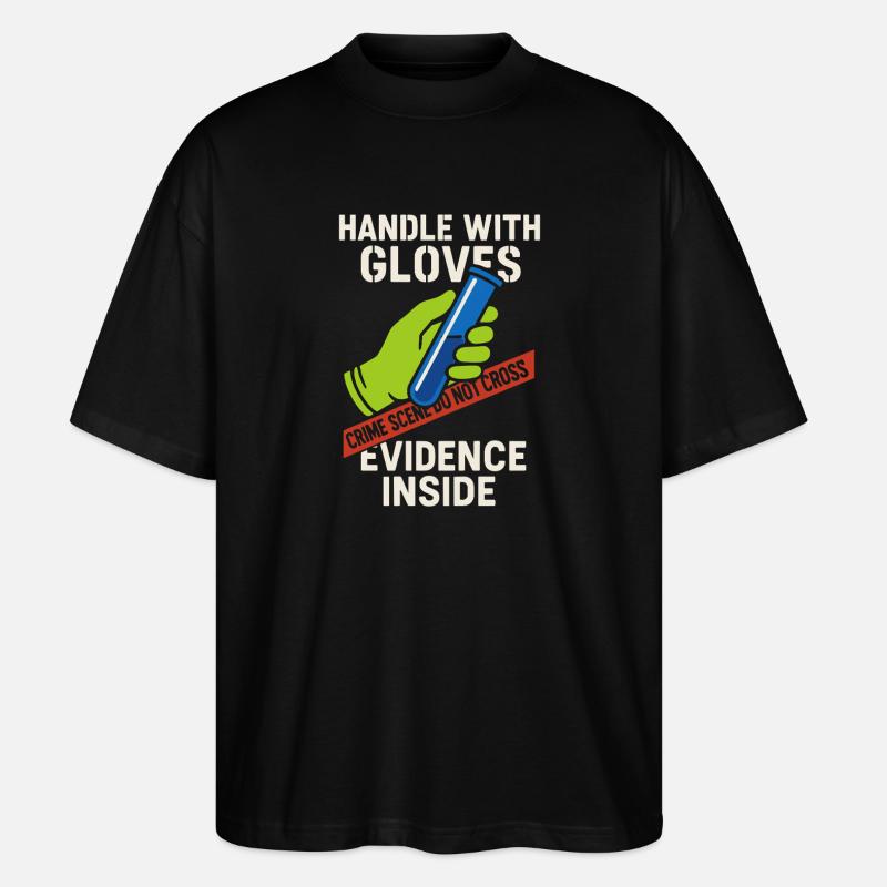Forensic Chemist Crime Lab Toxicology - Stanley/Stella Oversized Unisex Organic T-shirt Blaster 2.0 - black