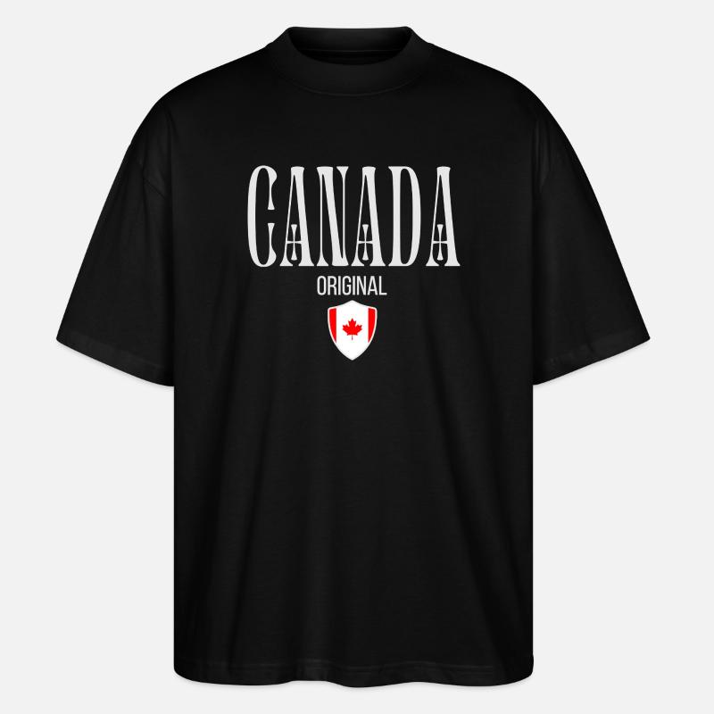 Made in Canada, kanadischer Stolz - Stanley/Stella Oversized Unisex Bio T-Shirt Blaster 2.0 - Schwarz