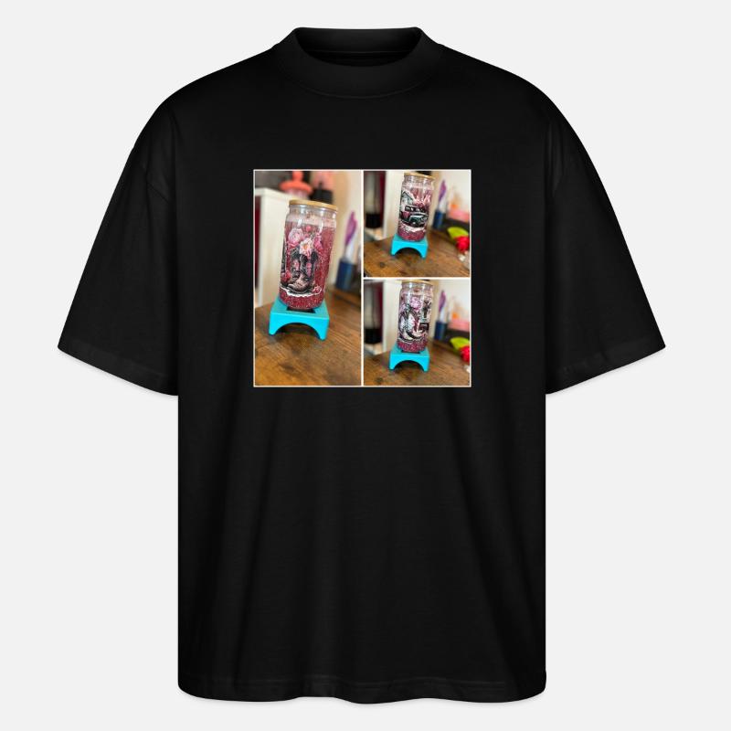 Glitzerbecher - Stanley/Stella Oversized Unisex Bio T-Shirt Blaster 2.0 - Schwarz
