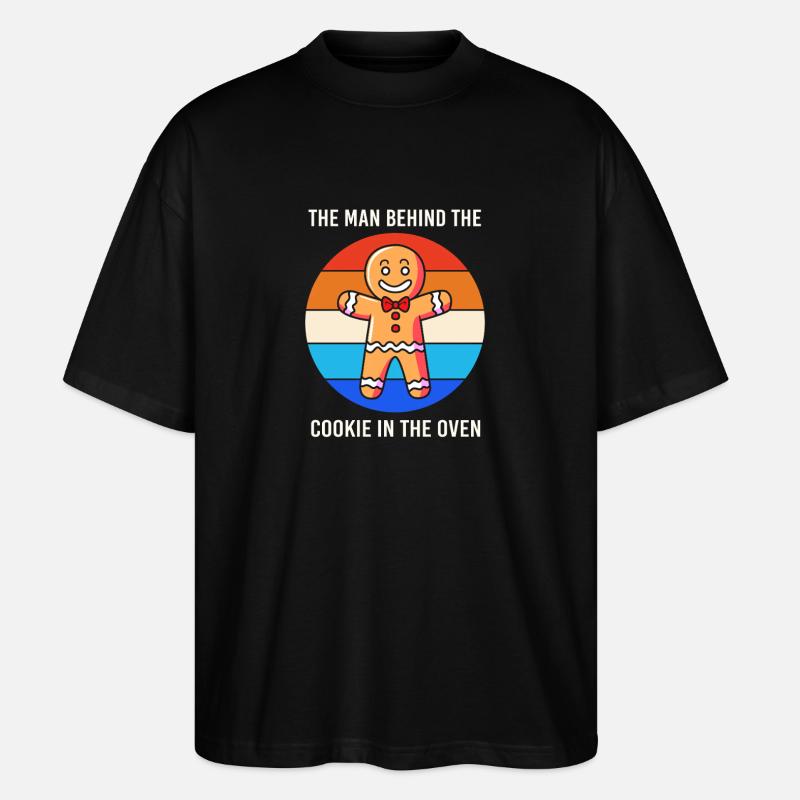 Werdende Väter Werdender Papa - Stanley/Stella Oversized Unisex Bio T-Shirt Blaster 2.0 - Schwarz