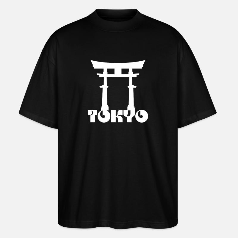 Tokio - Stanley/Stella Oversized Unisex Bio T-Shirt Blaster 2.0 - Schwarz