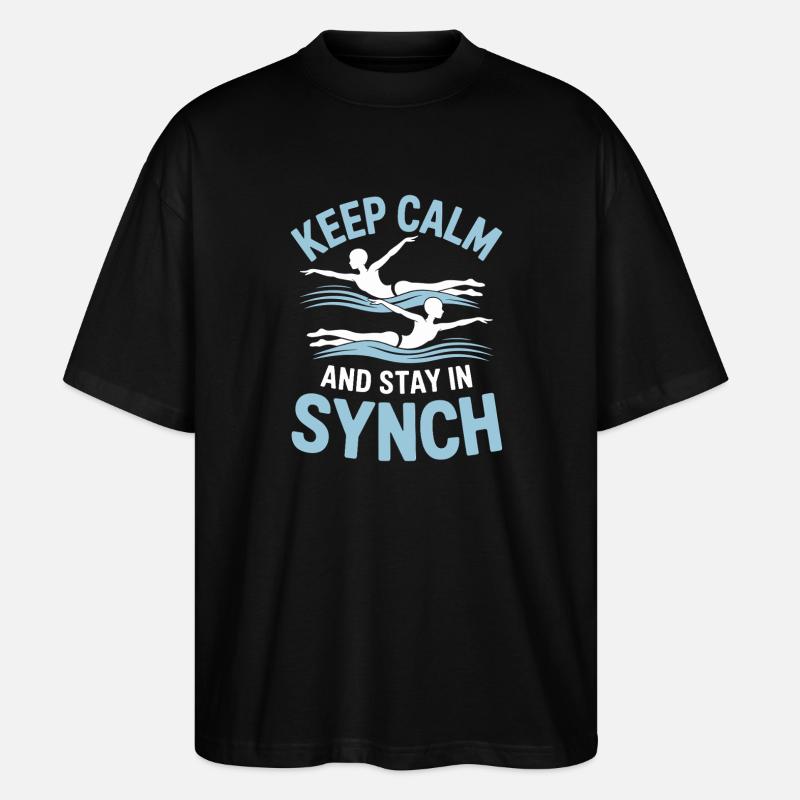 Synchronschwimmen Kunstschwimmen Wassersport - Stanley/Stella Oversized Unisex Bio T-Shirt Blaster 2.0 - Schwarz