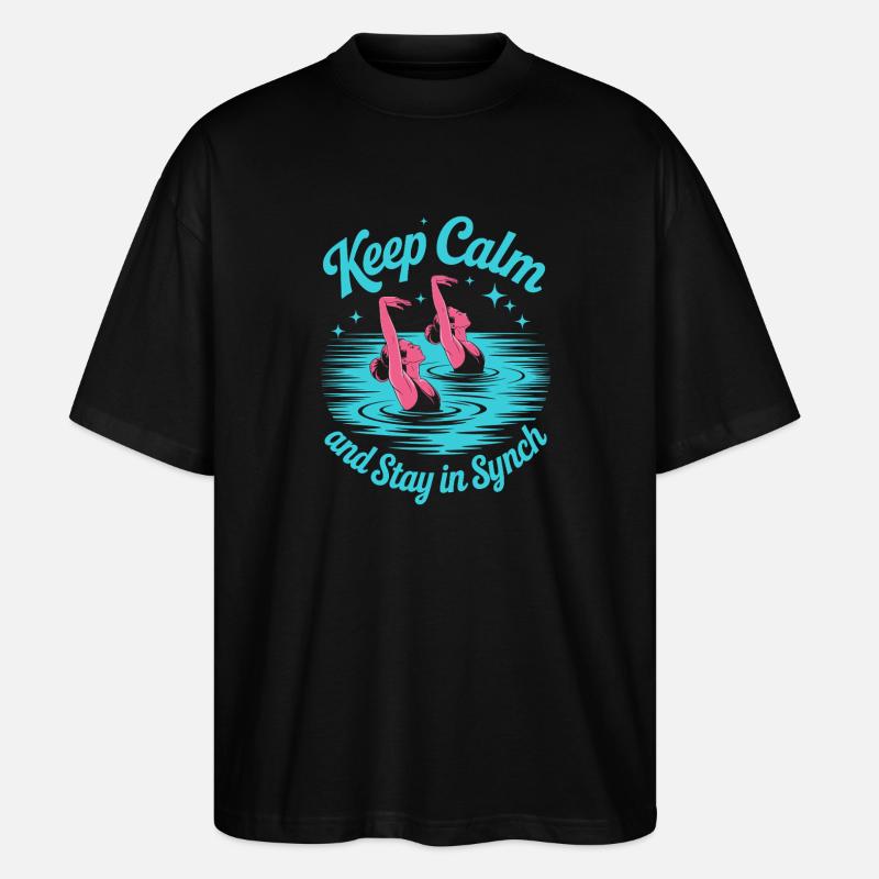 Synchronschwimmen Kunstschwimmen Wassersport - Stanley/Stella Oversized Unisex Bio T-Shirt Blaster 2.0 - Schwarz