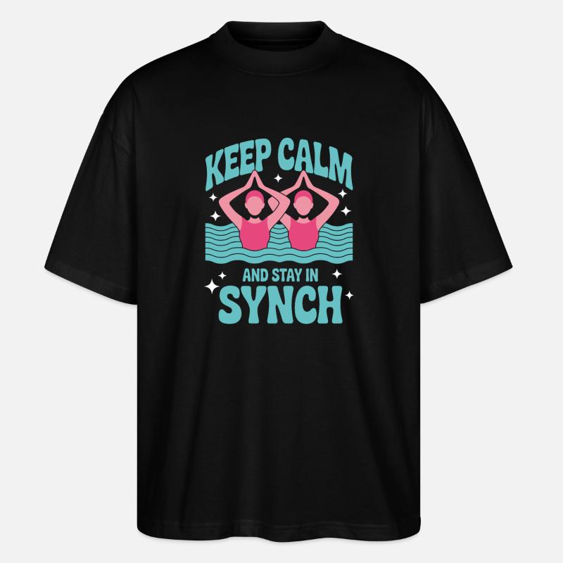 Synchronschwimmen Kunstschwimmen Wassersport - Stanley/Stella Oversized Unisex Bio T-Shirt Blaster 2.0 - Schwarz