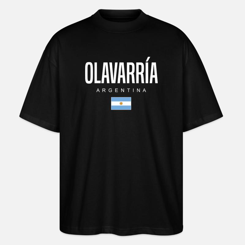 Olavarría Argentinien Argentinier - Stanley/Stella Oversized Unisex Bio T-Shirt Blaster 2.0 - Schwarz