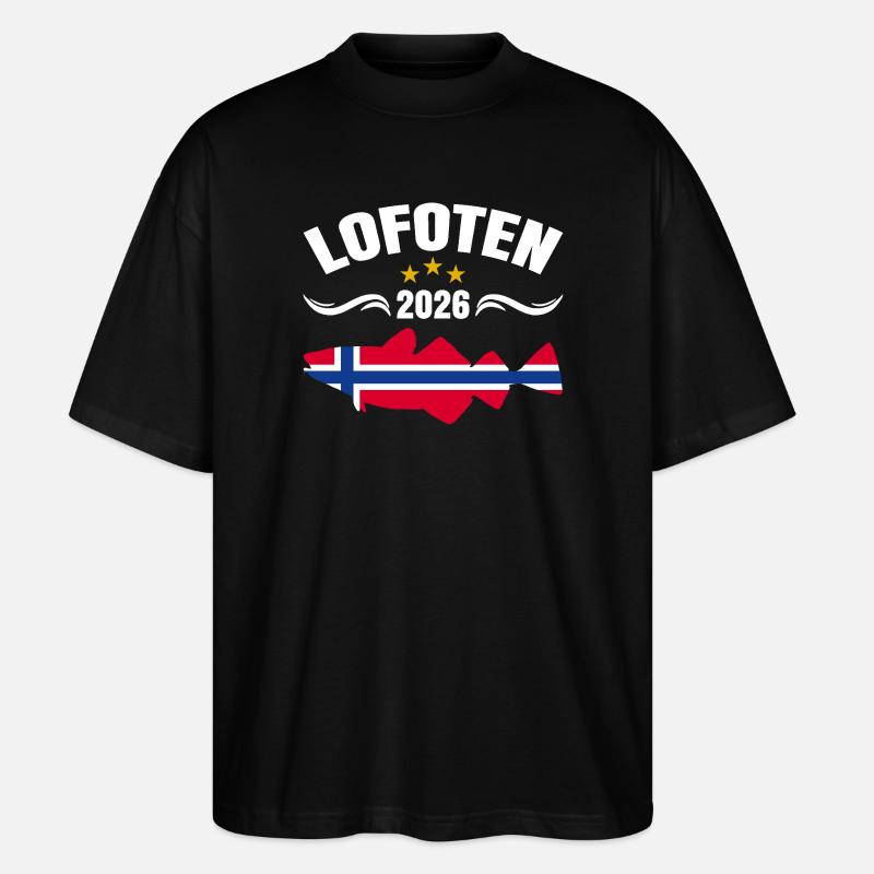 Lofoten 2026 - Stanley/Stella Oversized Unisex Bio T-Shirt Blaster 2.0 - Schwarz