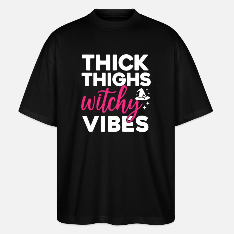 Witchy Vibes Magischer Hexen Style - Stanley/Stella Oversized Unisex Bio T-Shirt Blaster 2.0 - Schwarz