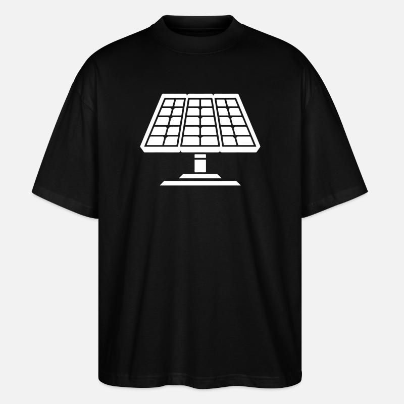 Solar Anlage Panele - Stanley/Stella Oversized Unisex Bio T-Shirt Blaster 2.0 - Schwarz