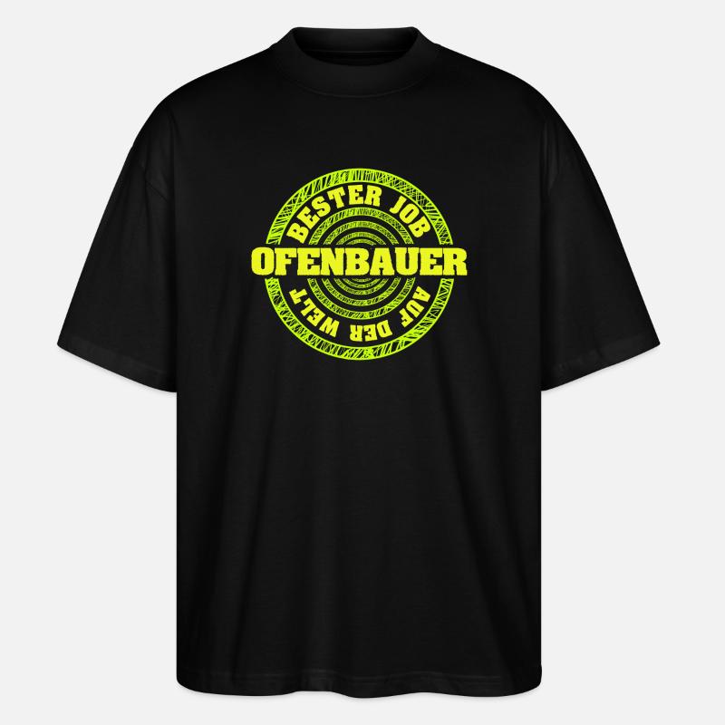 Constructeur de poêles comme métier - T-shirt bio Blaster 2.0 coupe oversize Stanley/Stella Unisexe - noir