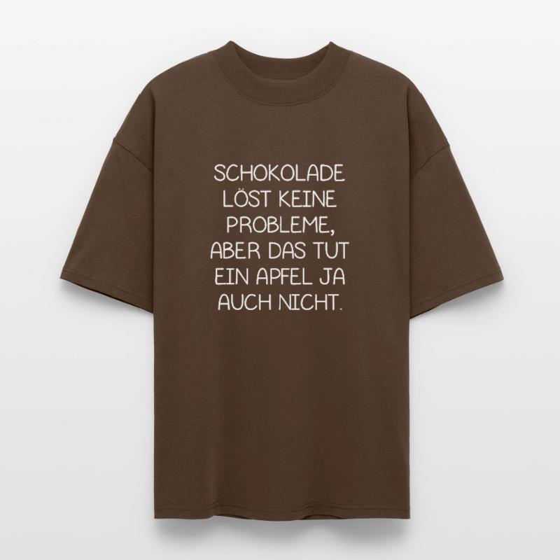 Chocolate doesn’t solve problems, but does an apple Stanley/Stella Oversized Unisex Organic T-shirt Blaster 2.0