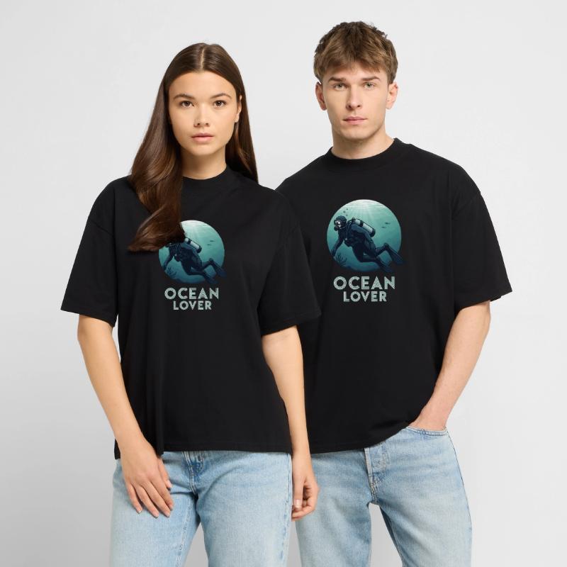 Plongeur amoureux de l’océan T-shirt bio Blaster 2.0 coupe oversize Stanley/Stella Unisexe