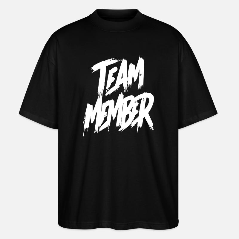 Team Member - Stanley/Stella Oversized Unisex Bio T-Shirt Blaster 2.0 - Schwarz