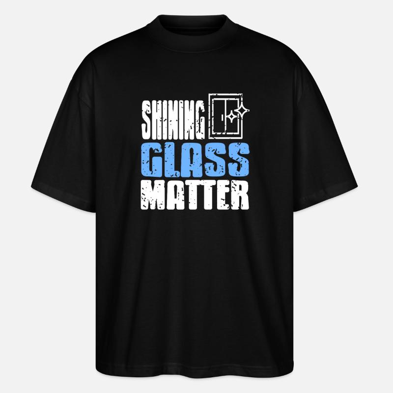 Glazier Professional Craftsmanship Window Pride - Stanley/Stella Oversized Unisex Organic T-shirt Blaster 2.0 - black