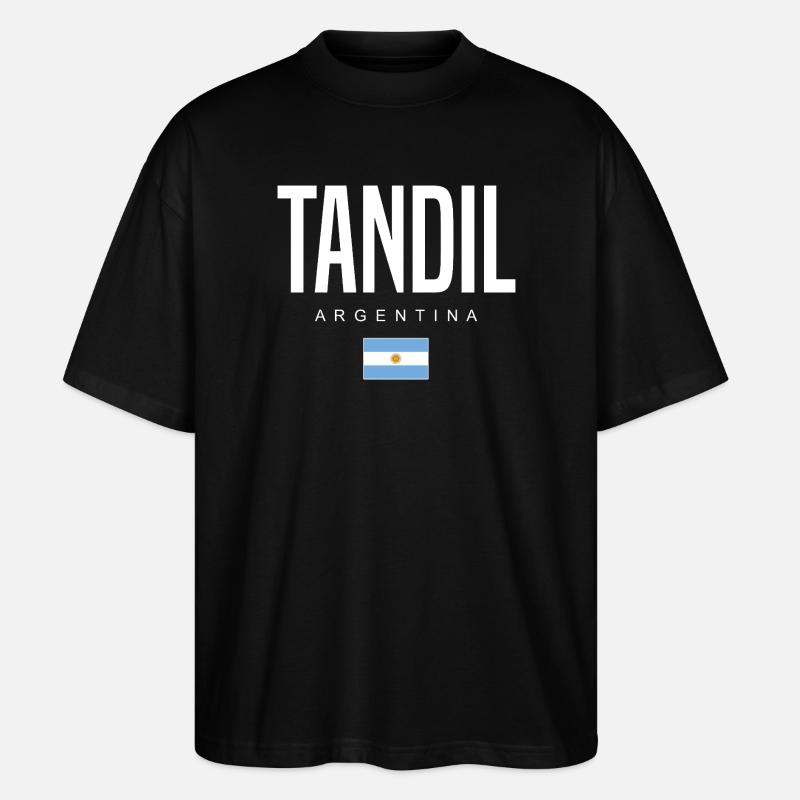 Tandil Argentinien Argentinier - Stanley/Stella Oversized Unisex Bio T-Shirt Blaster 2.0 - Schwarz
