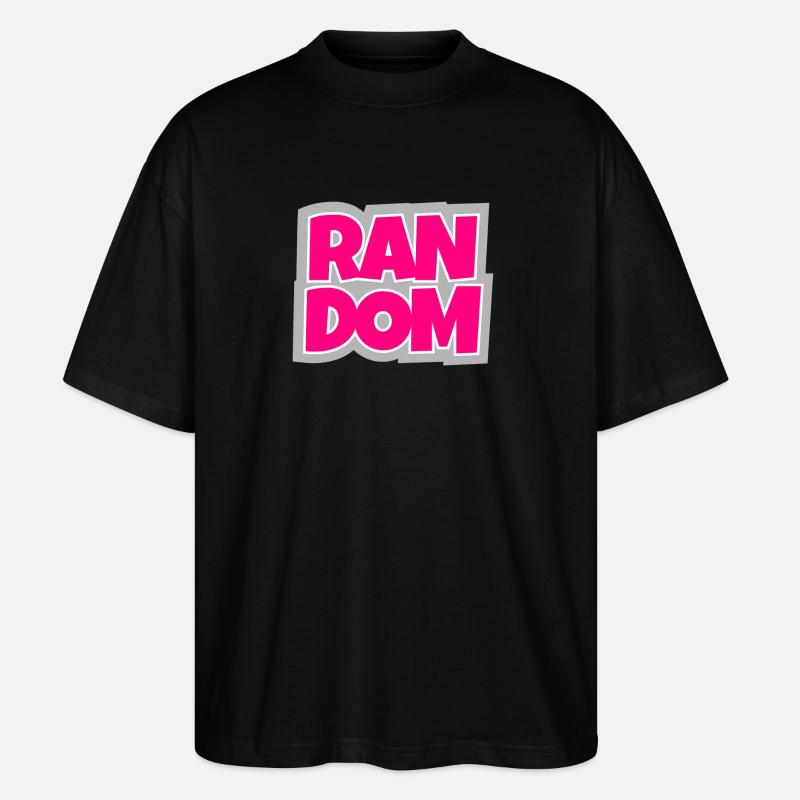 Random - chaotisch und absolut trendy. - Stanley/Stella Oversized Unisex Bio T-Shirt Blaster 2.0 - Schwarz