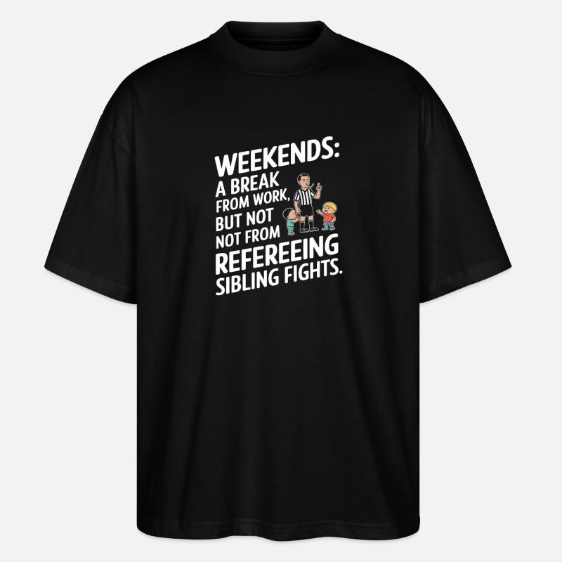 Chemise de référence Weekend Sibling - T-shirt bio Blaster 2.0 coupe oversize Stanley/Stella Unisexe - noir