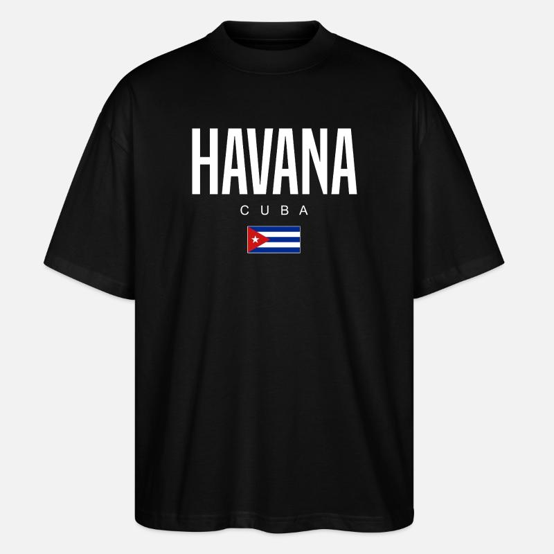 La Havane Cuba Cubains - T-shirt bio Blaster 2.0 coupe oversize Stanley/Stella Unisexe - noir